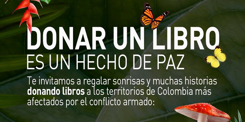 Únete a la campaña «Donar un libro es un hecho de paz» de MAPP/OEA en Colombia