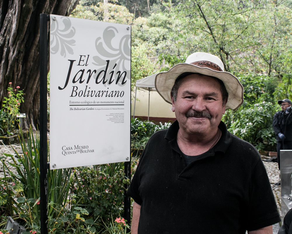 Hugo Pedraza, el jardinero patrimonial de la Casa Museo Quinta de Bolívar