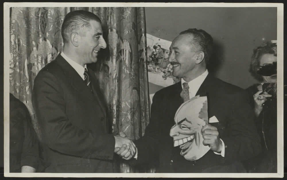 Eduardo Frei Montalva y René Ríos Boettiger en 1956