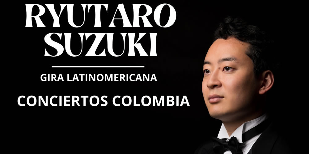 Conciertos del pianista japonés Ryutaro Suzuki en Colombia 