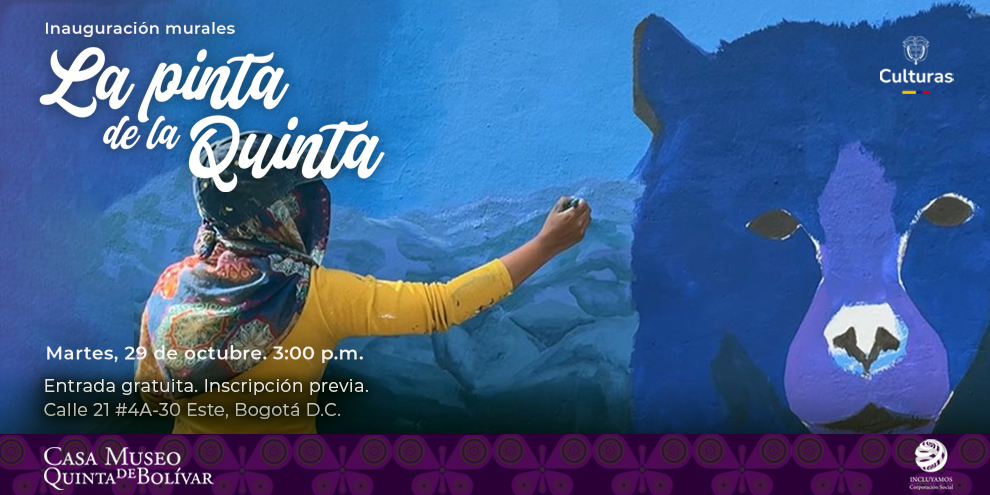 Inauguración de «La pinta de la Quinta», murales para la resignificación del Camino Ancestral Vicachá en Bogotá